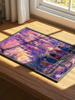 Tales from a Not-So-Happily Ever After watercolour book poster framed on wall – childrens wall art