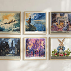 Tales from a Not-So-Happily Ever After literary art print colour and style options – Rachel Renée Russell book art