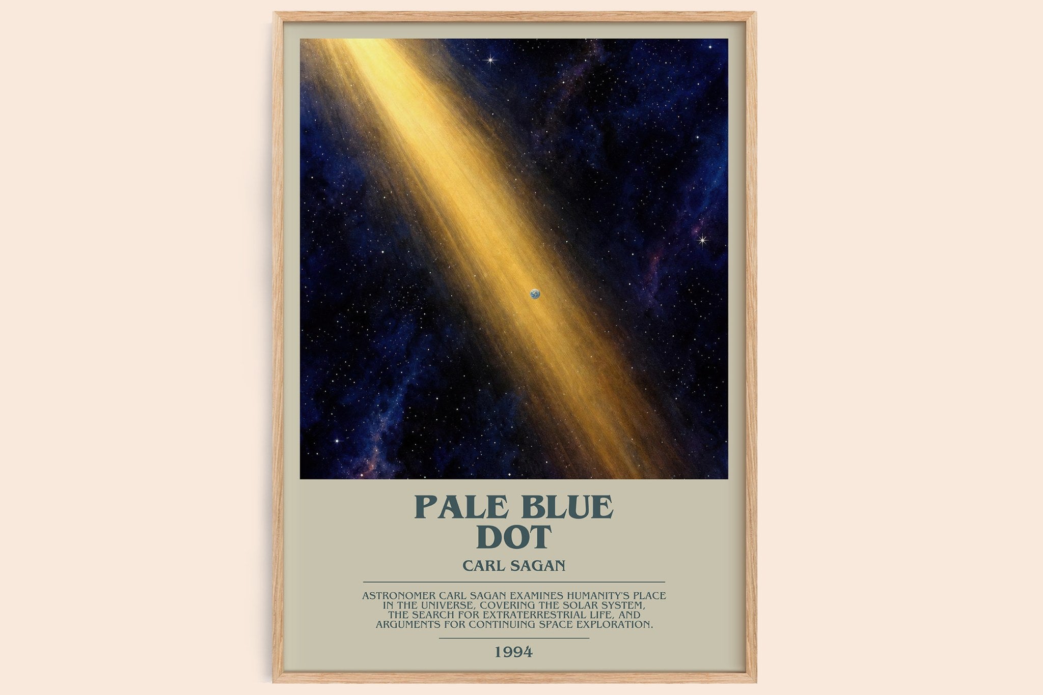 Pale Blue Dot Bookish Wall Art by Carl Sagan