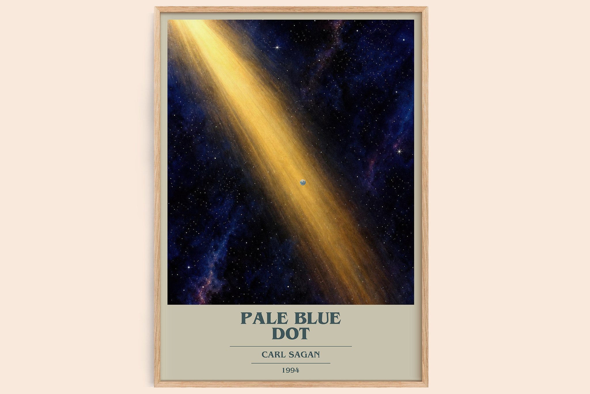 Pale Blue Dot Book Cover Poster by Carl Sagan