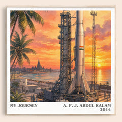 My Journey literary book poster by A. P. J. Abdul Kalam – framed literary art print
