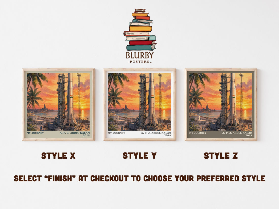 My Journey literary print in frame leaning in hallway – memoir wall art (mockup)
