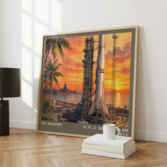 My Journey literary print framed by window – literary home decor