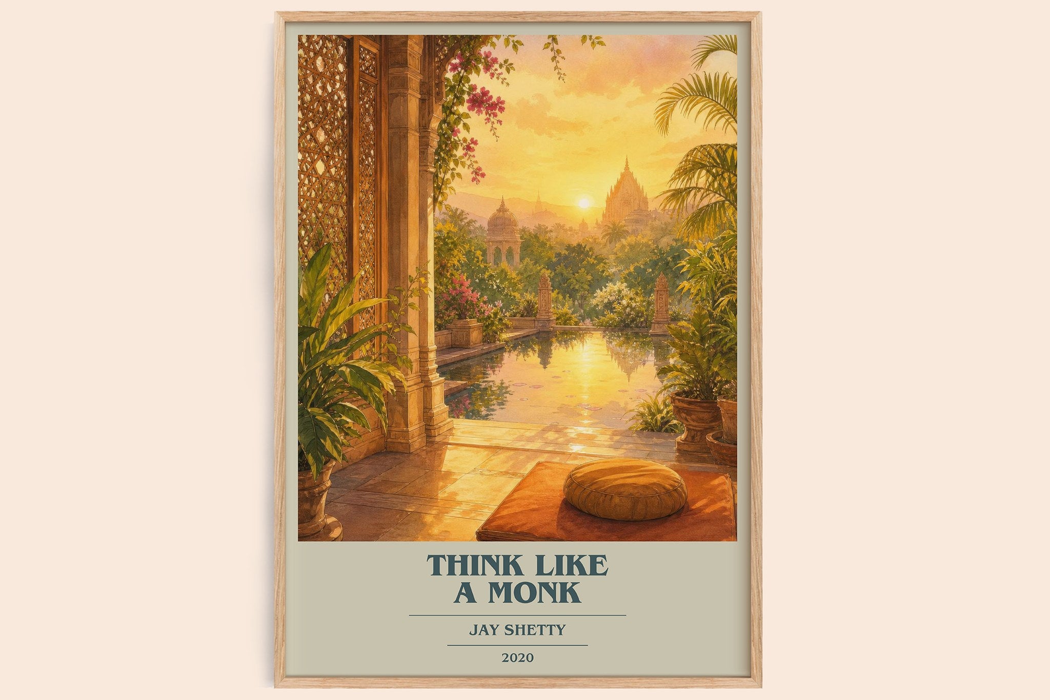 Think Like a Monk Book Cover Poster by Jay Shetty