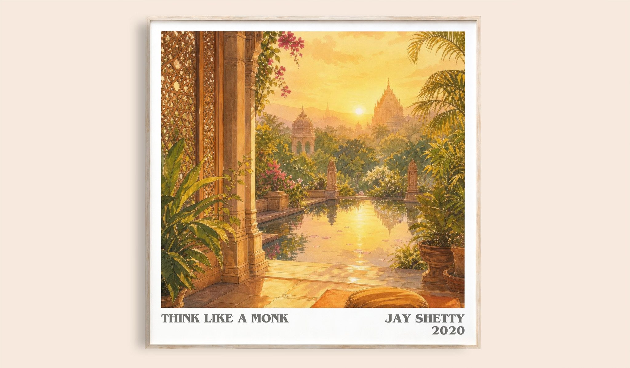 Think Like a Monk Literary Art Print by Jay Shetty