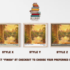 Think Like a Monk literary print in frame leaning in hallway – non fiction wall art