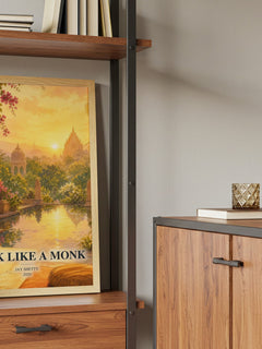 Think Like a Monk book watercolour illustration paper finish options – matte satin gloss