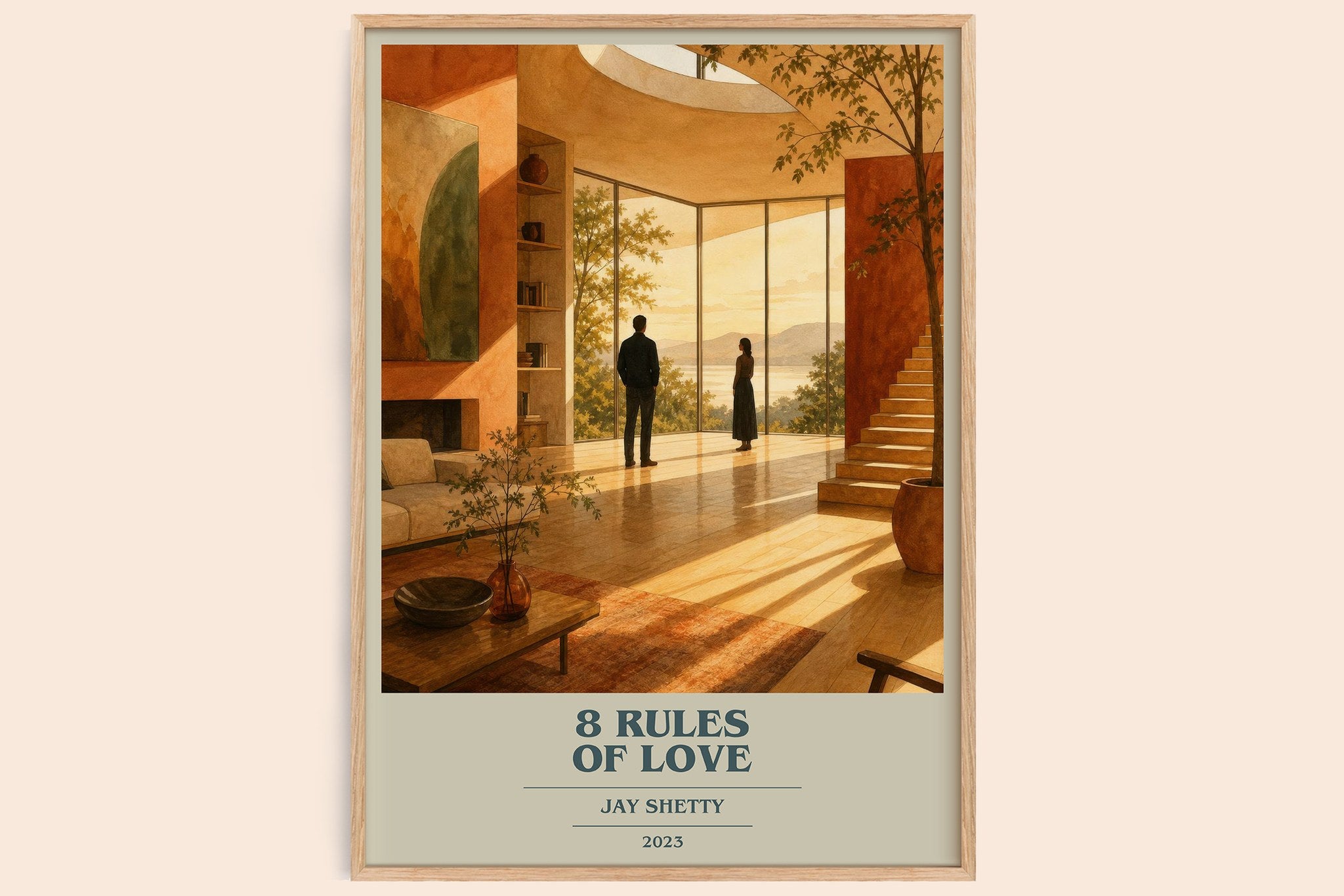 8 Rules of Love Book Cover Poster by Jay Shetty