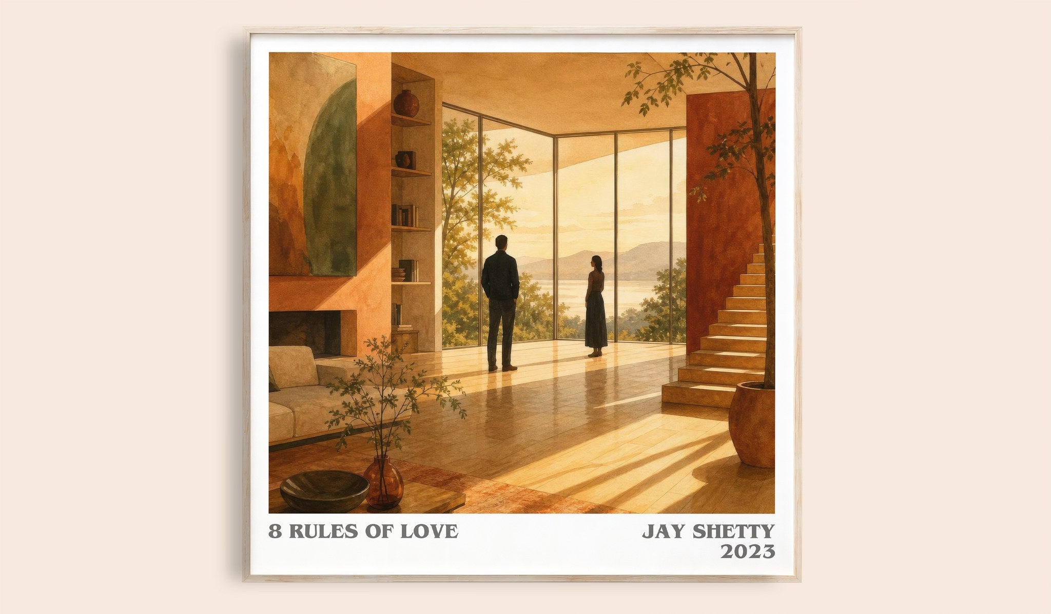 8 Rules of Love Literary Art Print by Jay Shetty