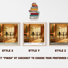 8 Rules of Love literary print in frame leaning in hallway – non fiction wall art