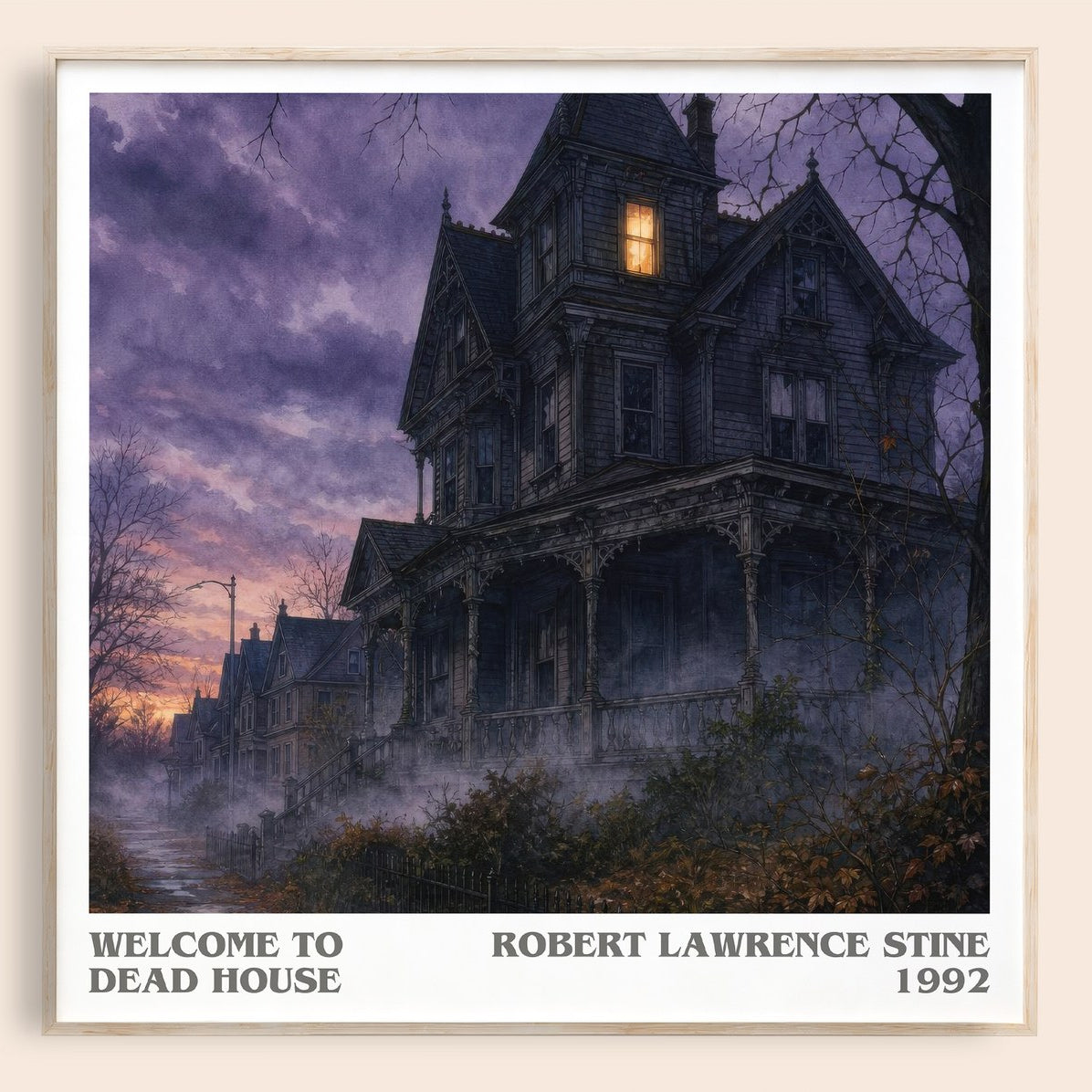 Welcome to Dead House Literary Art Print by Robert Lawrence Stine