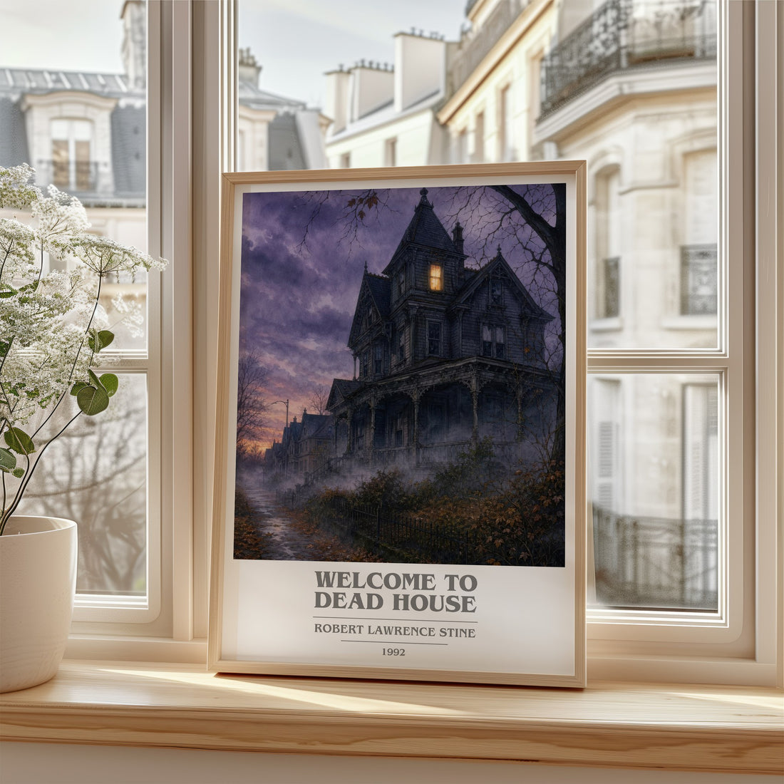 Welcome to Dead House book cover poster colour and style options – Robert Lawrence Stine book art
