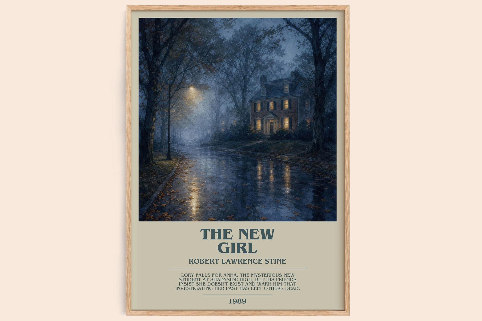 The New Girl Bookish Wall Art by Robert Lawrence Stine