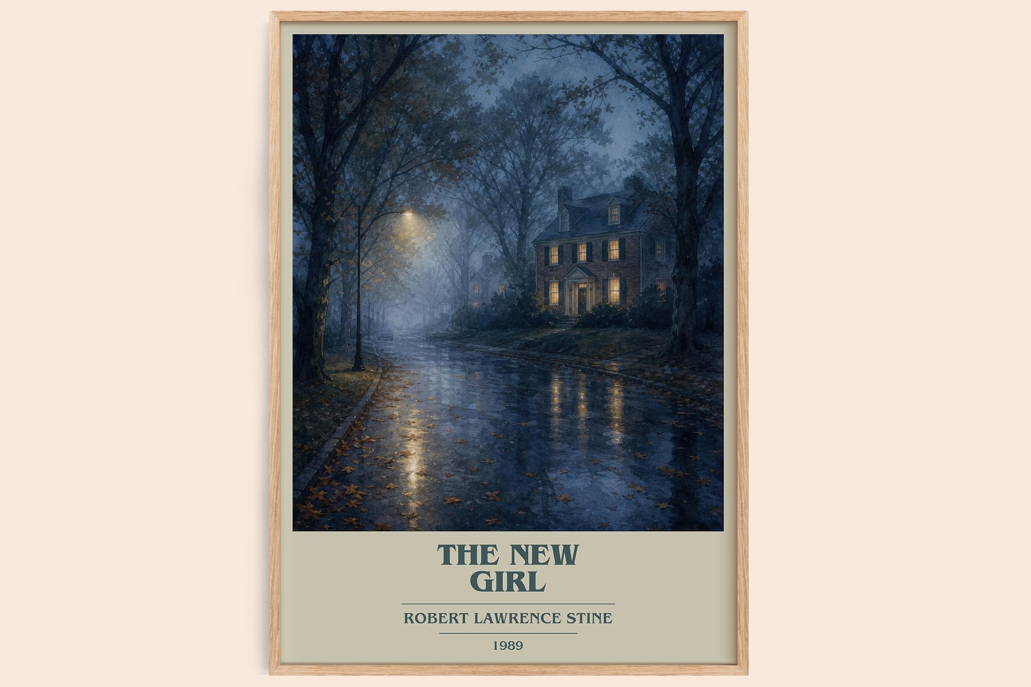 The New Girl Book Cover Poster by Robert Lawrence Stine