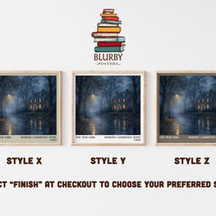 The New Girl literary print in frame leaning in hallway – horror wall art