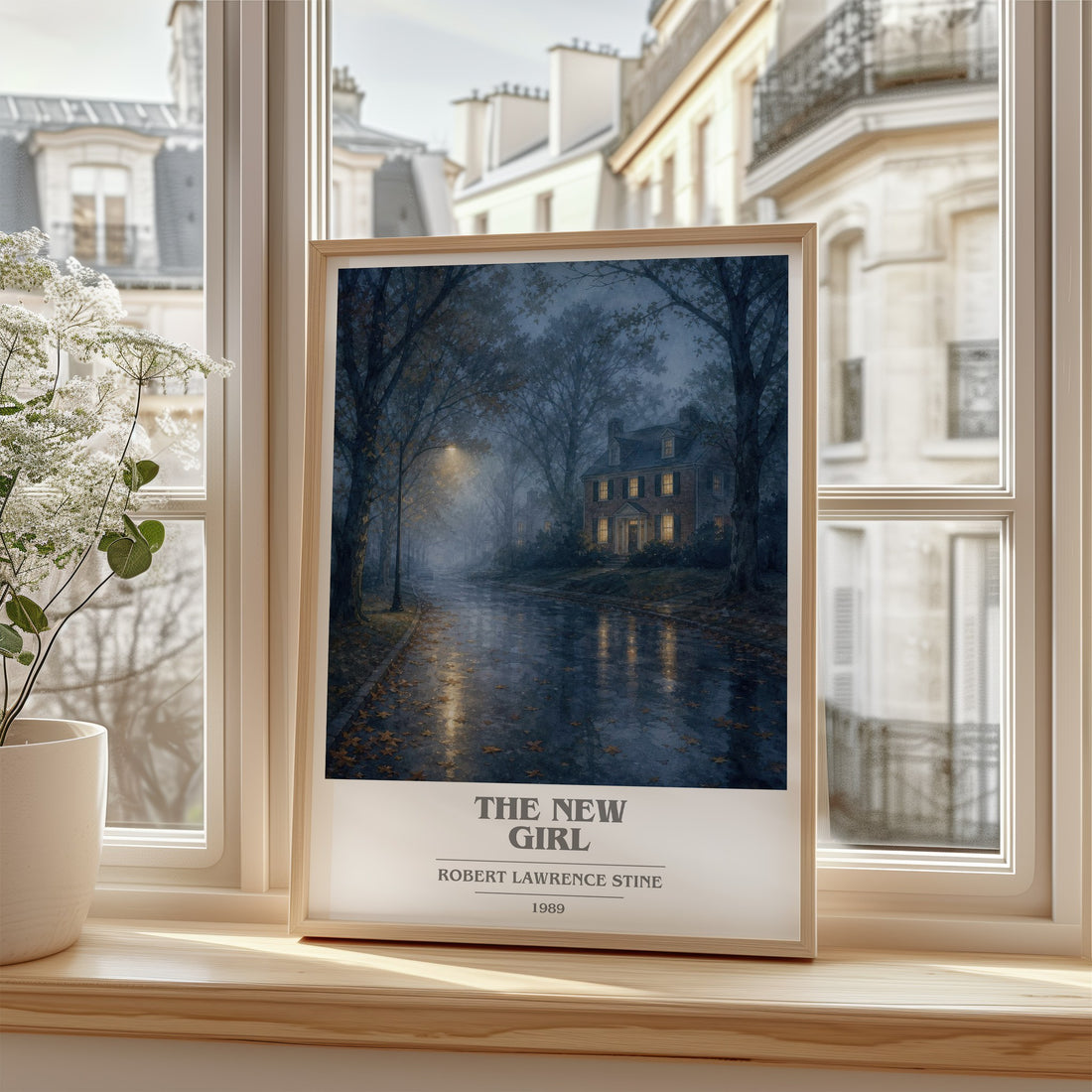 The New Girl book cover poster colour and style options – Robert Lawrence Stine book art