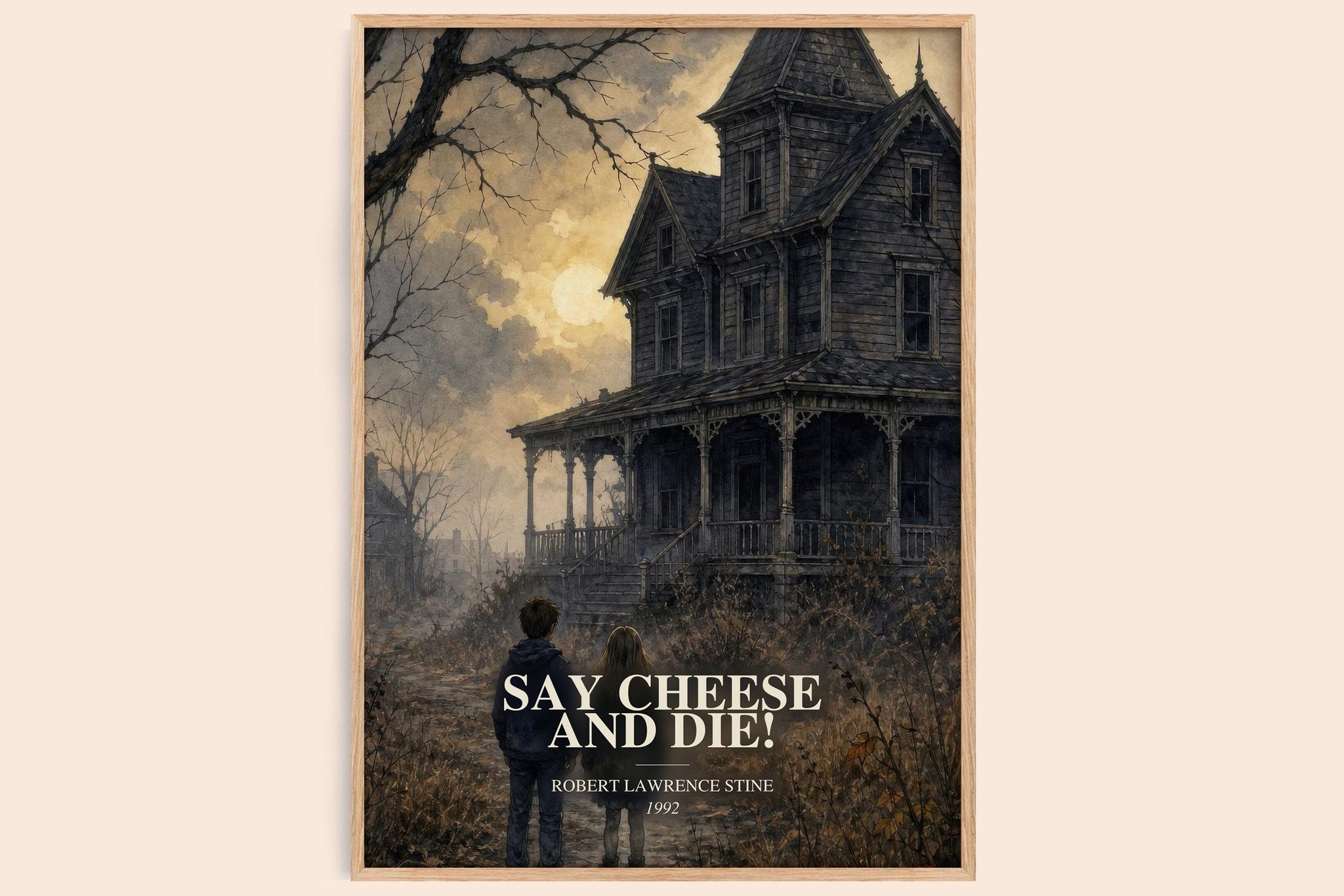 Say Cheese and Die! Book Watercolour Illustration by R. Stine