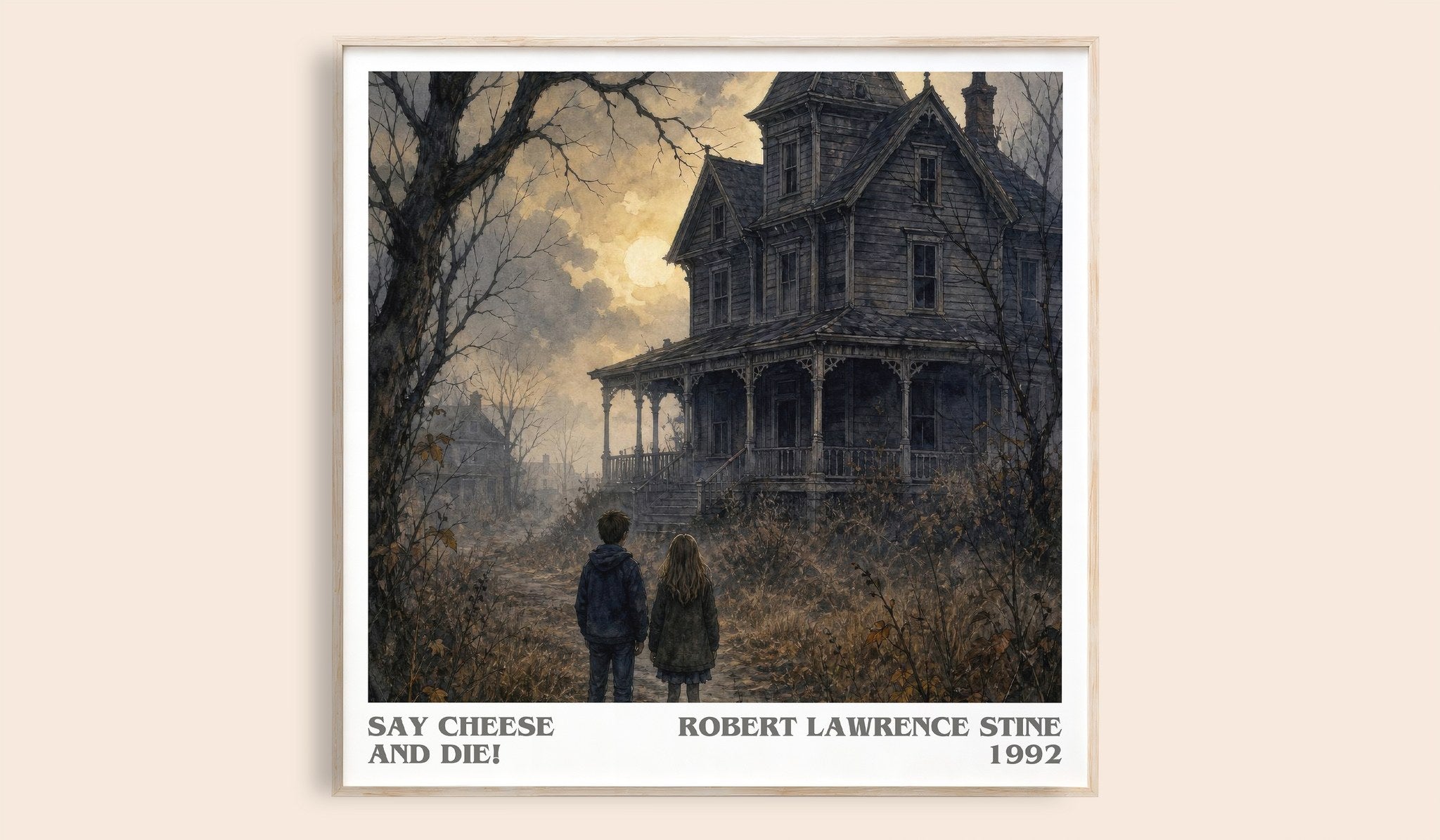 Say Cheese and Die! Literary Art Print by Robert Lawrence Stine
