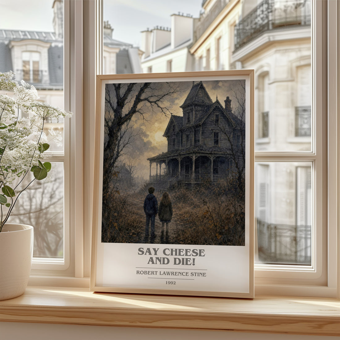 Say Cheese and Die! book cover poster colour and style options – Robert Lawrence Stine book art