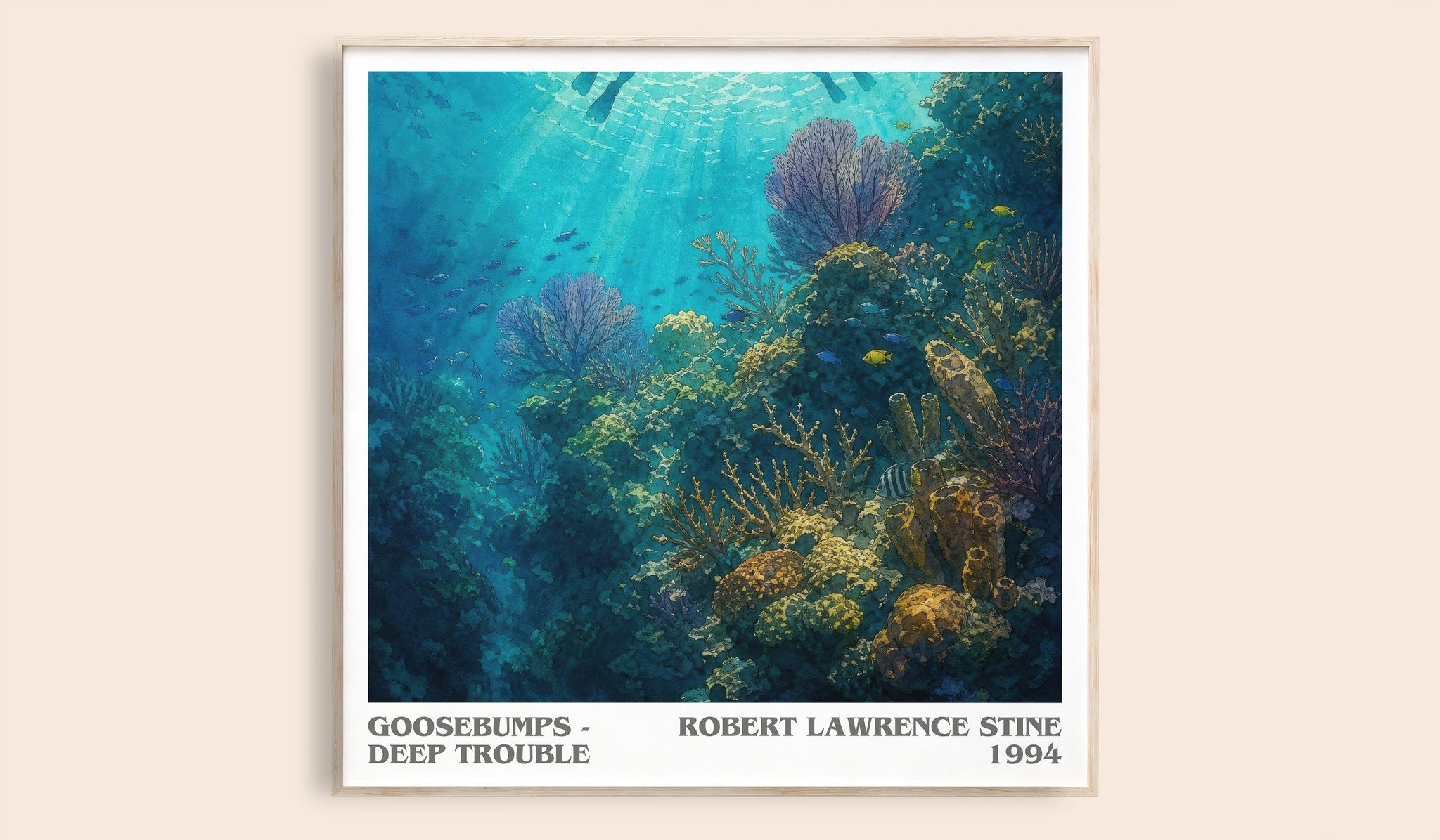Goosebumps - Deep Trouble Literary Art Print by Robert Lawrence Stine