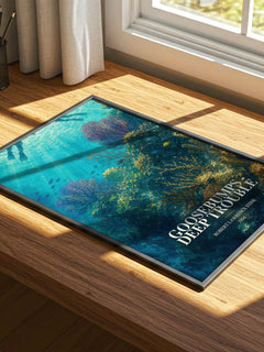 Goosebumps - Deep Trouble watercolour book poster framed on wall – childrens wall art