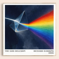 The God Delusion literary book poster by Richard Dawkins – framed literary art print