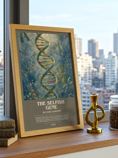 The Selfish Gene Bookish Wall Art by Richard Dawkins – image 3