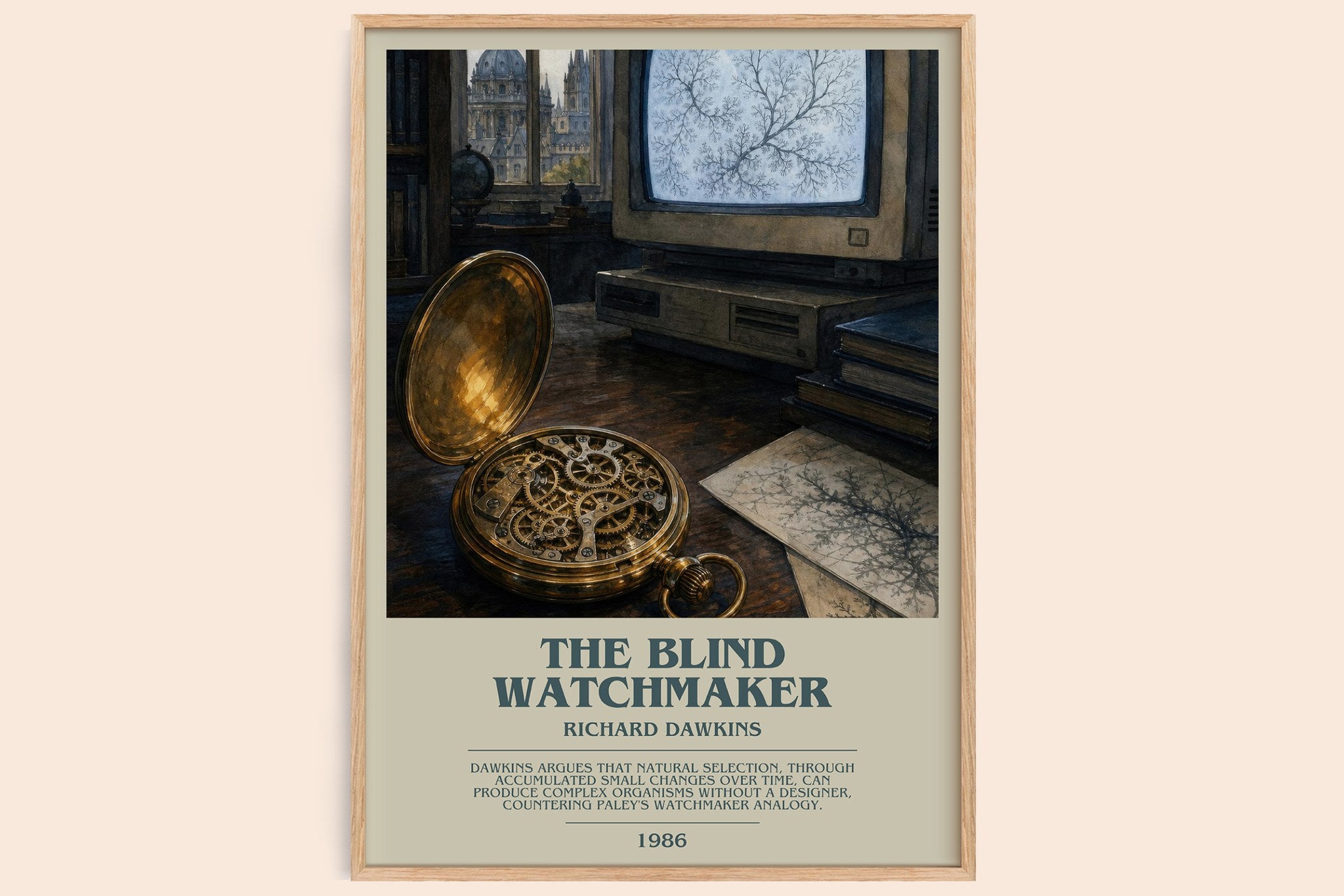 The Blind Watchmaker Bookish Wall Art by Richard Dawkins