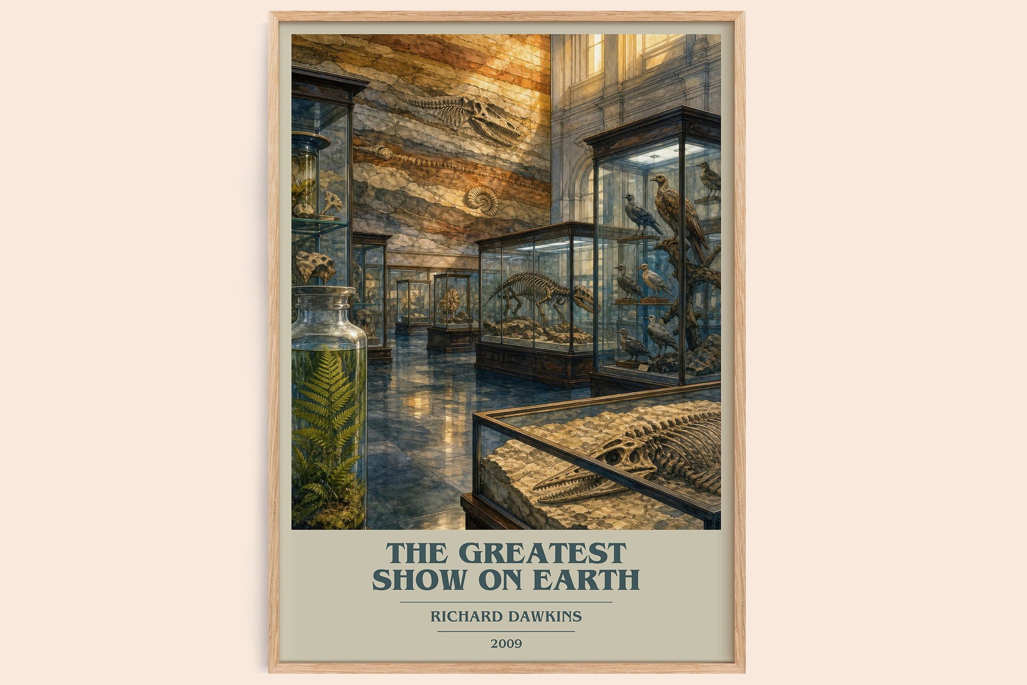 The Greatest Show on Earth Book Cover Poster by Richard Dawkins