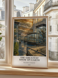 The Greatest Show on Earth book cover poster colour and style options – Richard Dawkins book art
