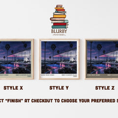 Less than Zero literary print in frame leaning in hallway – literary fiction wall art