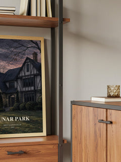 Lunar Park book watercolour illustration paper finish options – matte satin gloss