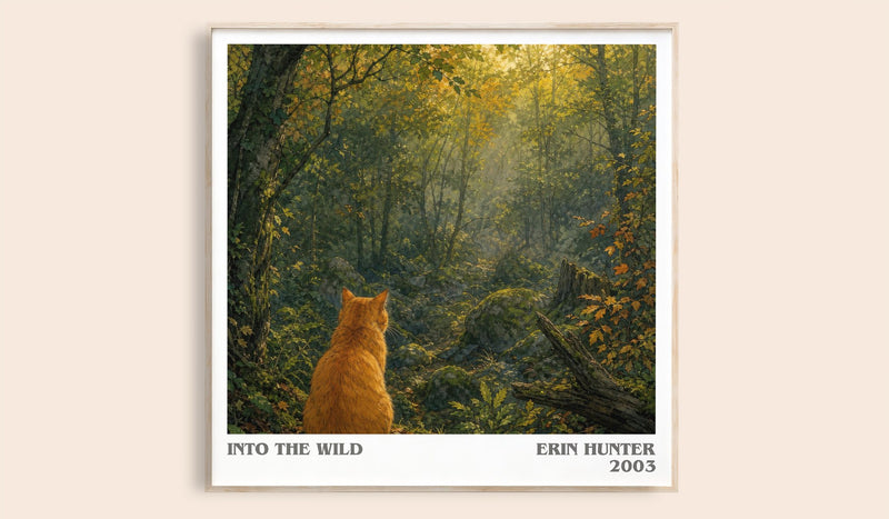 Into the Wild Literary Art Print by Erin Hunter (Square style)