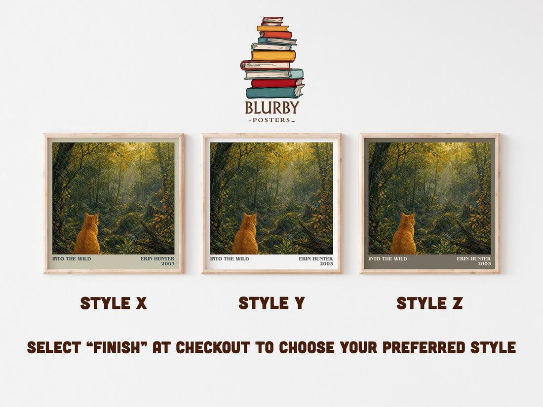 Into the Wild literary print in frame leaning in hallway – fantasy wall art (mockup)