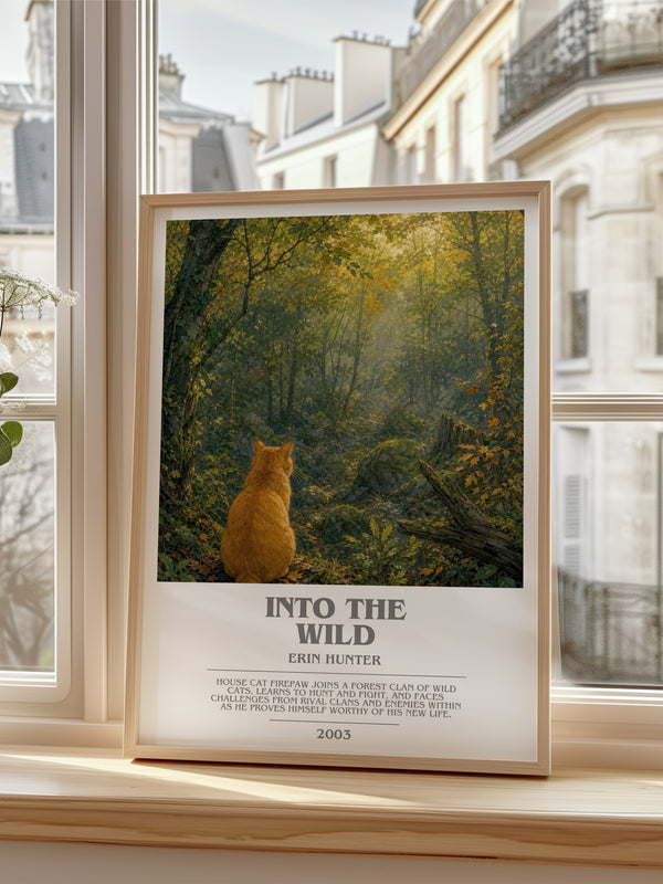 Into the Wild bookish poster colour and style options – Erin Hunter book art