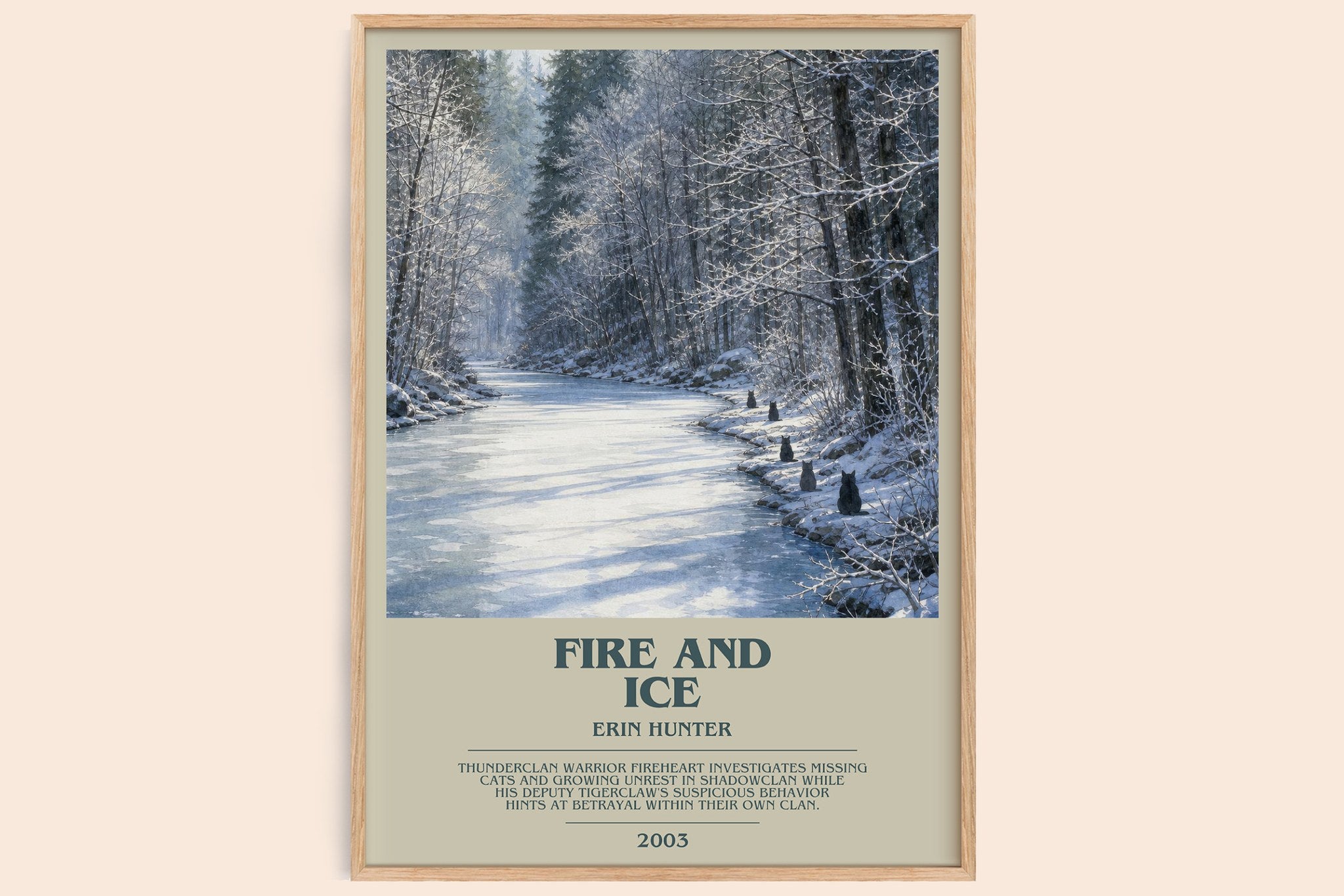 Fire and Ice Bookish Wall Art by Erin Hunter