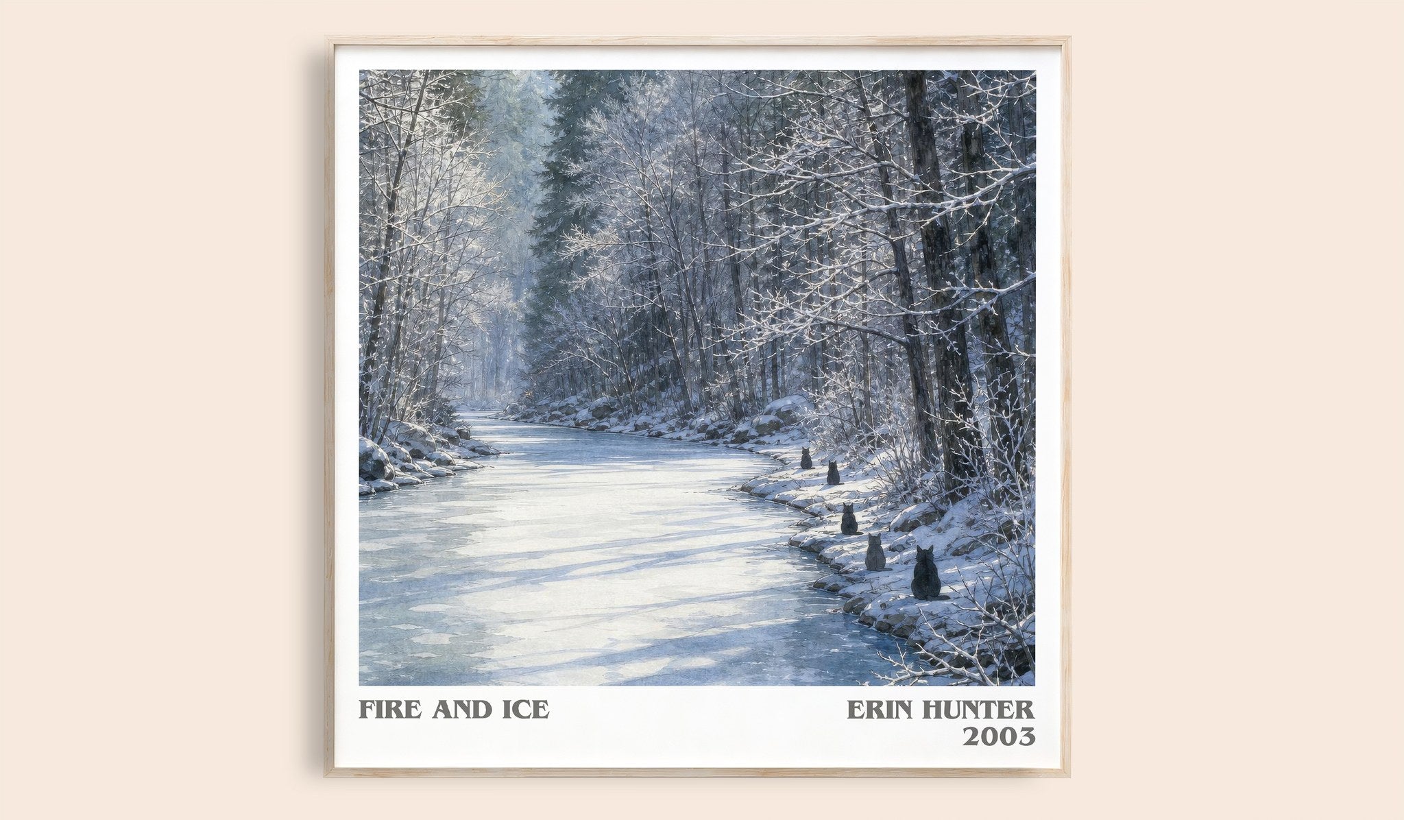 Fire and Ice Literary Art Print by Erin Hunter