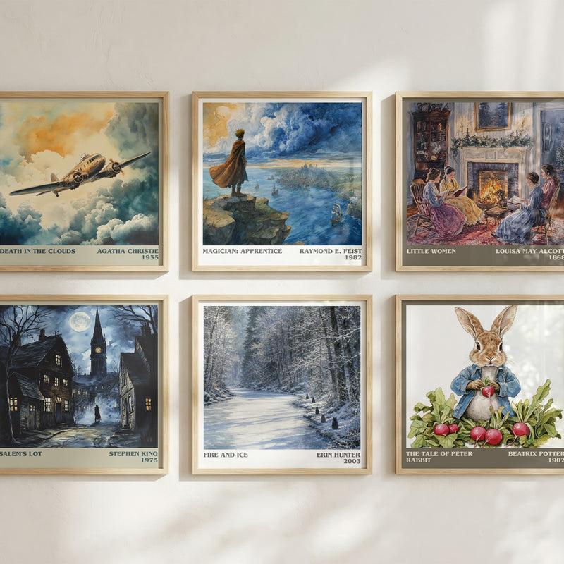 Fire and Ice literary art print colour and style options – Erin Hunter book art