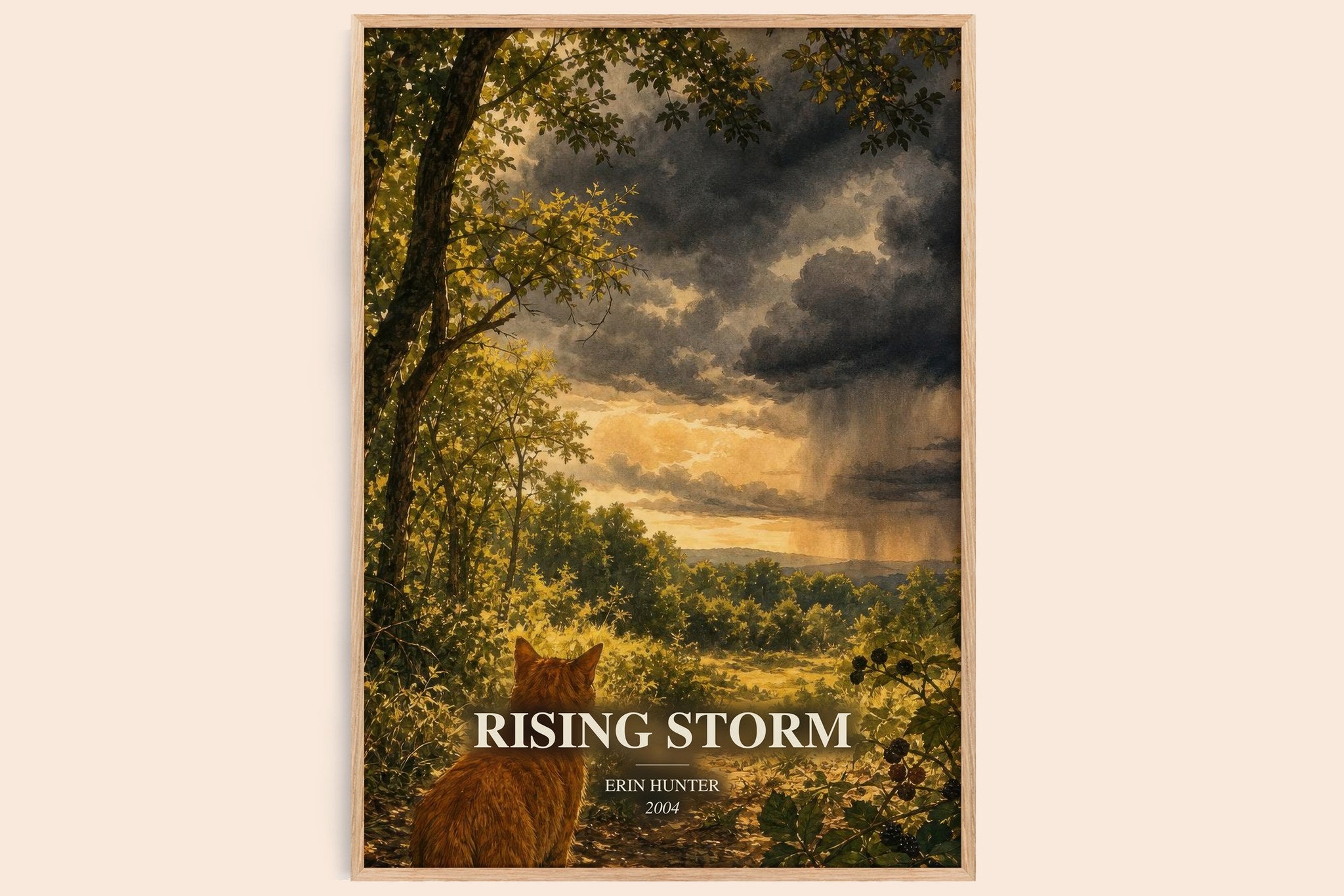 Rising Storm Book Watercolour Illustration by Erin Hunter