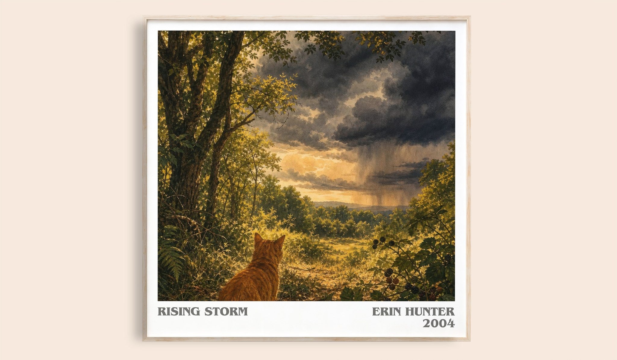 Rising Storm Literary Art Print by Erin Hunter