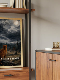 The Darkest Hour book watercolour illustration paper finish options – matte satin gloss