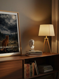 The Darkest Hour watercolour print on bookshelf – Erin Hunter fan gift