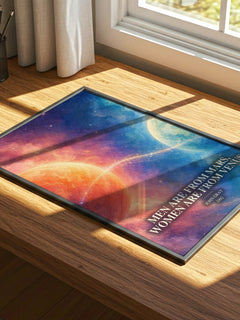 Men are From Mars, Women are From Venus watercolour book poster framed on wall – non fiction wall art