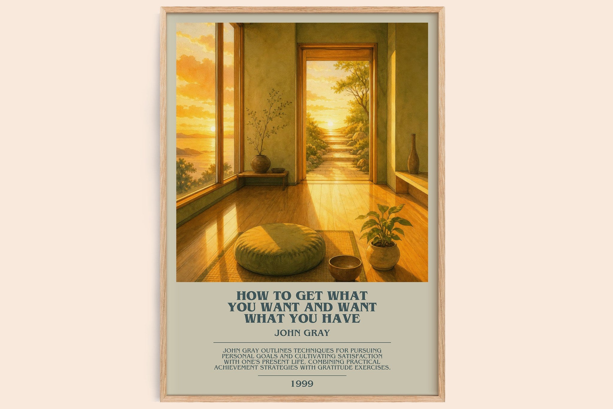 How to Get What You Want and Want What You Have Bookish Wall Art by John Gray