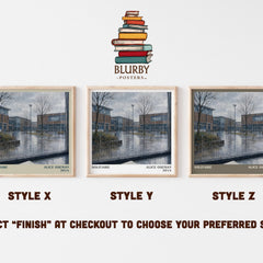 Solitaire literary print in frame leaning in hallway – young adult wall art