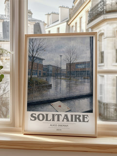 Solitaire book cover poster colour and style options – Alice Oseman book art