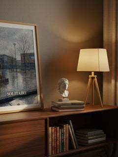 Solitaire watercolour print on bookshelf – Alice Oseman fan gift