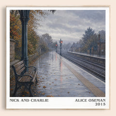 Nick and Charlie literary book poster by Alice Oseman – framed literary art print