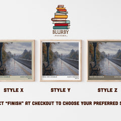 Nick and Charlie literary print in frame leaning in hallway – young adult wall art