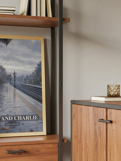 Nick and Charlie book watercolour illustration paper finish options – matte satin gloss